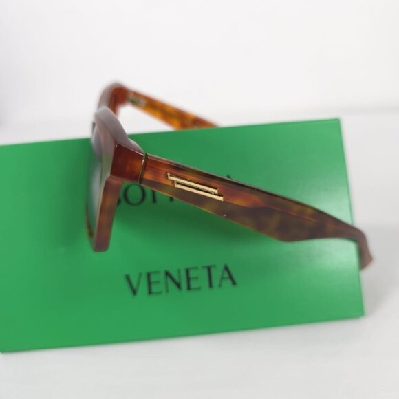 NWT BOTTEGA VENETA HAVANA-HAVANA BROWN SUNGLASSES JAPAN 🇯🇵 Made BV1061S UNISEX - Picture 12 of 16